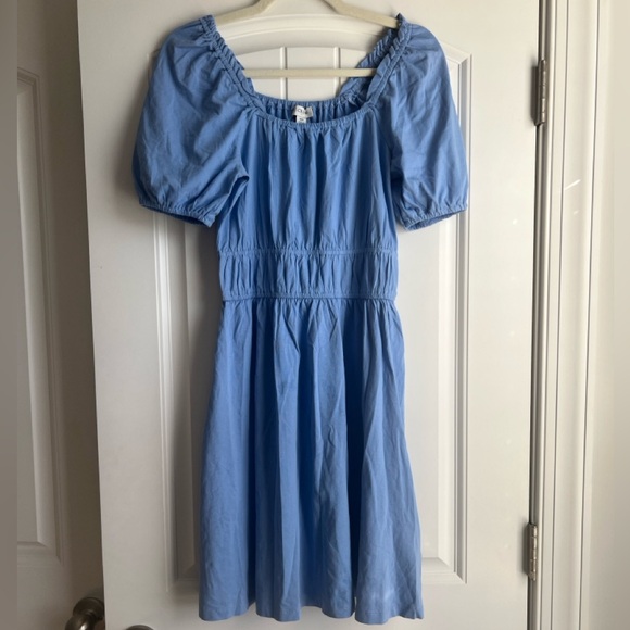 J. Crew Dresses & Skirts - J. Crew Blue Gathered Dress